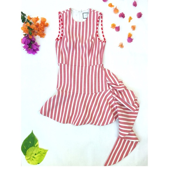 Alexis Striped Cara Mini Dress EUC sz M - Picture 7 of 8